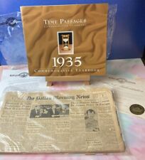 Dallas Morning News~April 14, 1935~Historic Newspaper Archives~w/ COA~+Yearbook picture