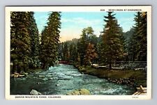 Denver CO- Colorado, Bear Creek At Evergreen, Antique, Vintage Souvenir Postcard picture