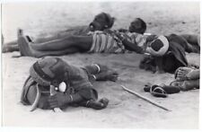 1970s Africa Siesta Time for Turkana Males Kenya 6.25x9.75 Original News Photo picture