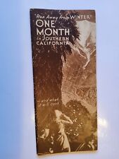 1930 Southern California Travel Brochure 