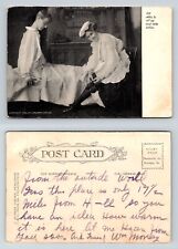 Able to Sit Up and Take Notice Postcard 1905 Jordan Stockings Risque picture