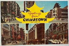 Chinatown Greetings New York City Multi-View Postcard picture