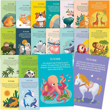 T MARIE 40 Animal Fun Fact Postcards - Bulk Thinking of You Postcard Pack for Ki picture