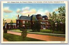 Greensboro North Carolina~State University Women's College Campus~1940s Linen PC picture