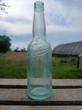 Antique Trommer's  Beer Bottle Vintage  Aqua 9.5 In Tall picture