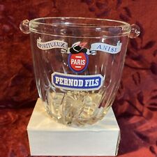 Pernod Fils Spiritueux Anise Crystal Ice Bucket Made in France EUC picture