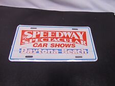 New Speedway Spectacular Car shows Daytona Beach metal License Plate 91J-3006 picture