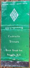 Birch Brook Inn Bronxville NY New York Cocktails Dining Vintage Matchbook Cover picture