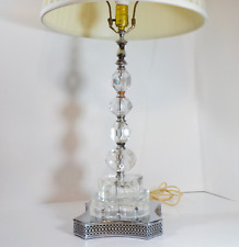 Mid-Century Modern Crystal Balls or stacked Lucite Spheres Table Lamp 1960s picture
