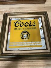 vintage coors mirror beer sign, Circa 1981 picture