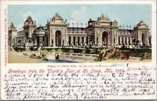 ST LOUIS WORLD'S FAIR Postcard Palace of Liberal Arts Chisholm Bros. 1906 Cancel picture