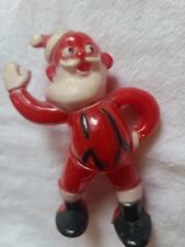 Vintage Rosbro Hard Plastic Waving Santa Christmas picture