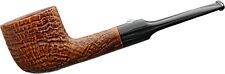 NEW  BARLING MARYLEBONE FOSSIL SANDBLASTED 1813 SADDLE POT 9MM BRIAR PIPE picture