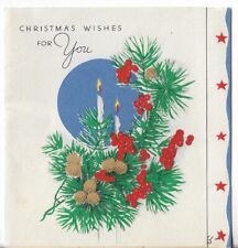 Used Vtg CHRISTMAS CARD-approx 4.25x4.5