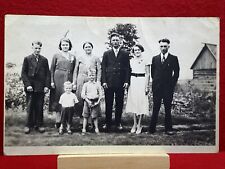 Farm Family Ontario Canada Early 1900's - RPPC Real Photo Postcard picture