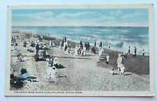 Salisbury Beach MA Massachusetts The Beach from Ocean Echo Vintage Postcard L9 picture