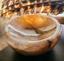 Golden Healer Genuine Quartz Crystal Bowl 1 Lb 11 Oz Huge Sparkly  picture