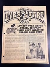 1978 Vintage Rare Disney original Document Eyes and Ears Publication. VOL.8 #38 picture