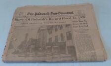Paducah Kentucky 1937 flood newspaper Paducah Sun Democrat Souvenir Edition picture