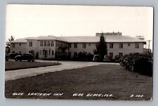 Vero Beach Florida FL Blue Lantern Inn Cars Real Photo Postcard RPPC 1930-50 picture