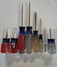 Mixed Lot Of Vintage Craftsman Mostly USA Screwdrivers 8 Pieces picture