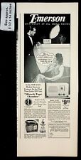 1938 Emerson Small Radios Miracle Tone Chamber Home Vintage Print Ad 39525 picture