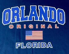 Vintage Orlando Florida T Shirt American Flag Original Size 3XL 3TG 3XG RARE picture