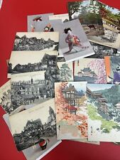 Antique Postcard  Photo Castle Japan some Handpainted picture