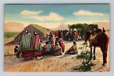 Navajo Reservation NM-New Mexico, Navajo Squaw Dance, Vintage c1949 Postcard picture