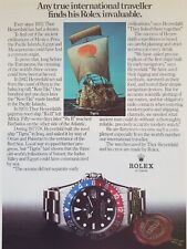 ROLEX 1970's vintage watch Print Ad PUB  HEYERDAHL  BOAT TIGRIS NAVIGATOR picture