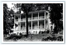 c1950's President Cottage Greenbrier White Sulphur Sprins WV RPPC Photo Postcard picture