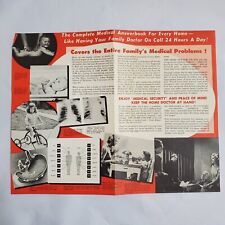 Vintage Home Doctor Book Advertising Tri-fold Pamphlet, Pomeranz & Koll, 1957 picture