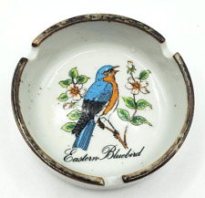 A PRICE IMPORT Bird Ashtrays Eastern Blue Bird  Japan picture