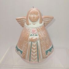 Southwest Clay Pottery Angel Ornament Bell Figurine picture