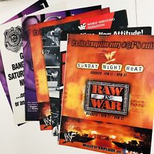 Original WWF TV Raw Heat Shotgun Poster Print Magazine Ad Lot WWE Wrestling picture