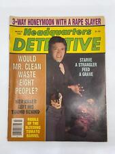 Headquarters Detective 3-WAY HONEYMOON WITH RAPE SLAYER March 1985 Rare Magazine picture