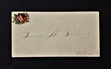 1880 antique Victorian Calling Card lancaster pa BUSHING penmanship orig ink pen picture