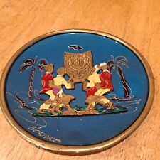 Vintage Brass Decorative Plate From Israel picture