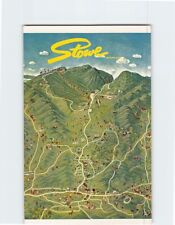 Postcard Map of Stowe Vermont USA picture