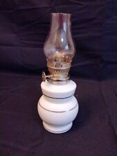 VINTAGE ENESCO MINIATURE OIL LAMP with CHIMNEY - 6.5