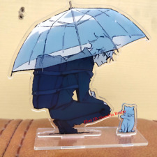 Anime Jujutsu Kaisen Gojo Satoru Cat in the Rain Desktop Stand Figure Decor 10cm picture