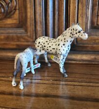 2006 Schleich Knabstrupper Appaloosa Mare and Suckling Foal 13617 Horses picture