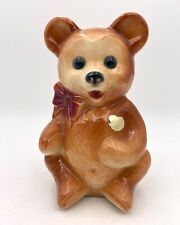Vintage Royal Copley Pottery Brown Teddy Bear 8