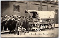 VINTAGE POSTCARD ON THE STREET AT TERRE HAUTE INDIANA 1910 EZRA MEEKER SERIES picture