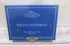 Hallmark Keepsake Ornament 2005 The Polar Express Train Miniature Set of 7 Mini picture