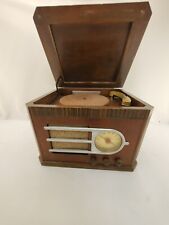 VINTAGE 1940S SILVERTONE WOOD TUBE RADIO, Model 6050 - FOR PARTS  picture