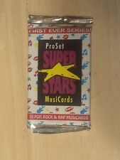 1991 Pro Set Super Stars Music Cards First Series Box 137 Sealed Packs UK Ed... picture