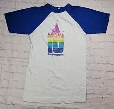Vtg Walt Disney World T-Shirt 10th Anniversary 1981 Rainbow Castle Cast Sz Small picture