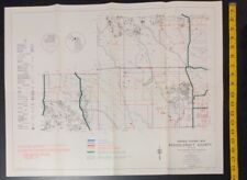 Schoolcraft County Michigan General Highway Map Vintage 1978 Manistique  picture