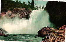 Snoqualmie Falls Washington Divided Postcard 1908 picture